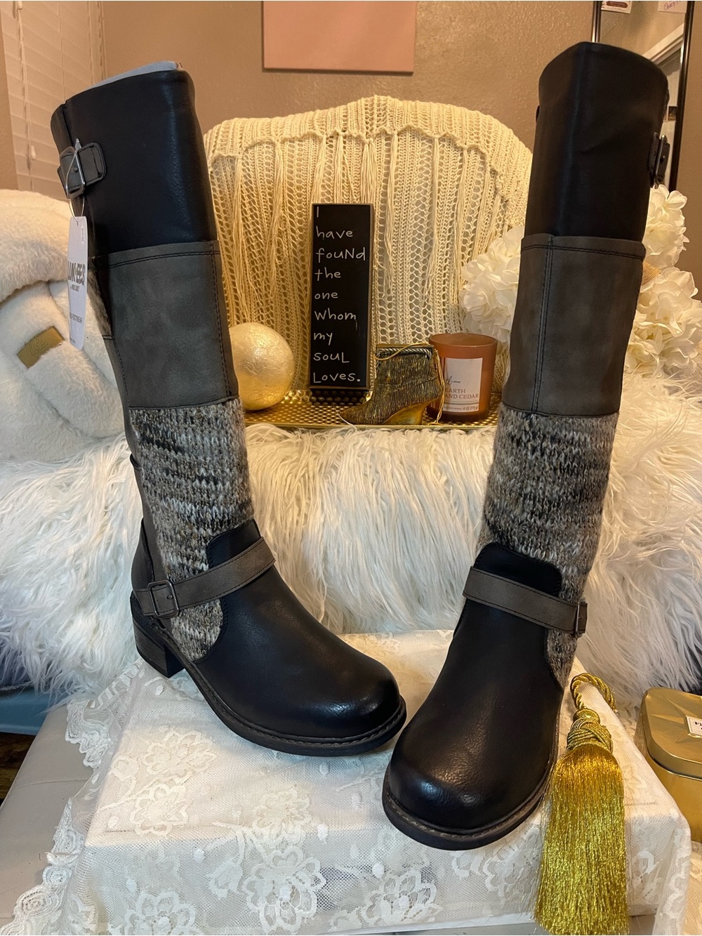 LUKEES by MUK LUKS (NWT) Women’s Logger Victoria Tall Boots MSRP$119.99